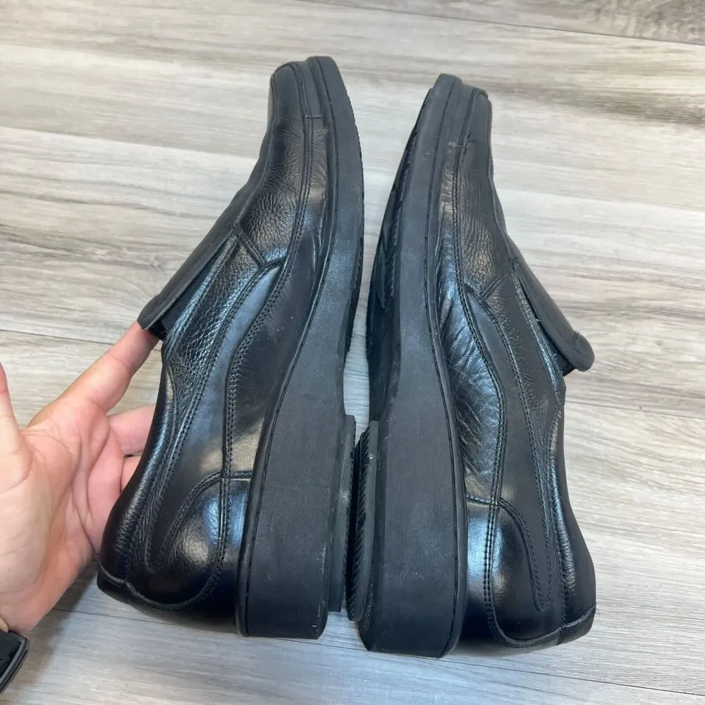 GDefy Gravity Defy Marseille Men Shoes Black 12 Leather‎ Slip On Comfort Loafers